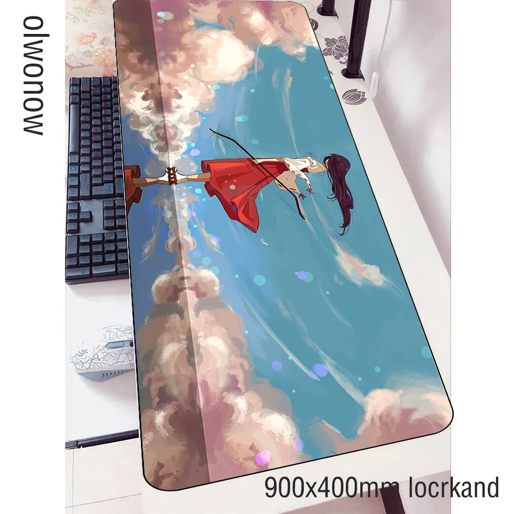 Игровой коврик для мыши inuyasha большой 90x40 см ноутбука игровой с HD печатью коврики