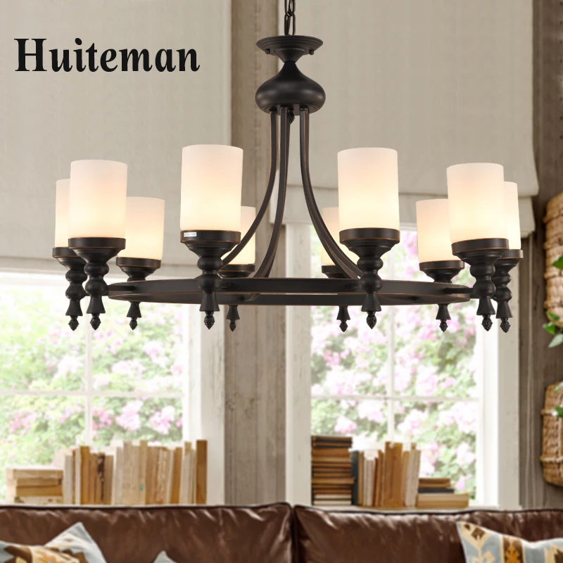 Винтаж Ретро железа люстра осветительное оборудование для Гостиная Спальня