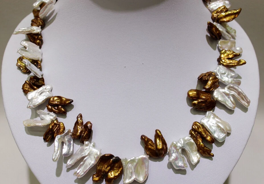 Оптовые цены Быстрая ДОСТАВКА &gt&gt@&gt&gt 11.21 Браун &amp белый пресной воды жемчужное