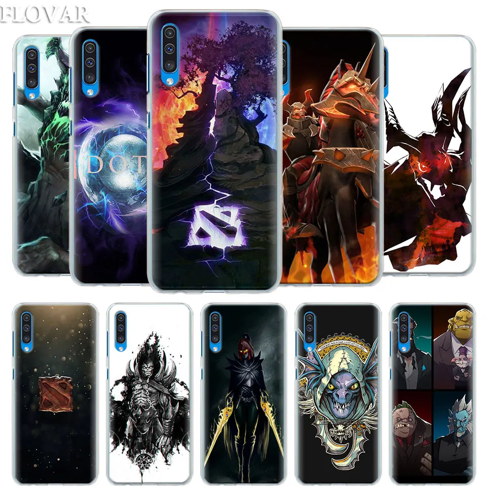 Dota 2 логотип Чехол Крышка для samsung Galaxy A30 A40 A50 A70 A6 A8 плюс A7 A9 M30 чехол для телефона Coque