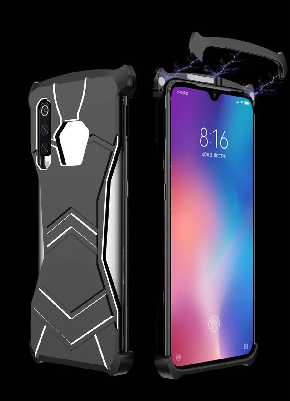 R-JUST чехол с магнитной пантерой для Xiaomi mi 9 mi 9 Роскошный Алюминиевый металлический магнитный бампер рамка задняя крышка для Xiaomi mi 9 чехол