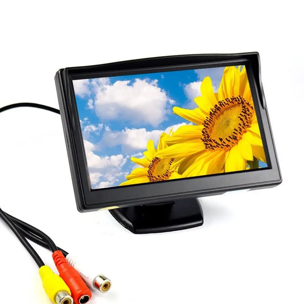5 дюймовый цифровой HD TFT ЖК дисплей экран монитор заднего вида для парковки