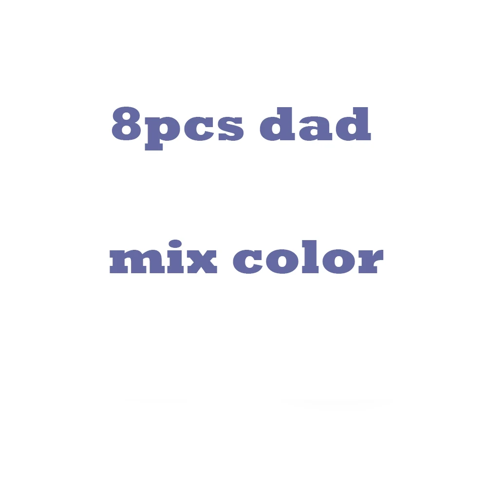 8pcs dad TYRY. HU 8 шт./лот Детские Силиконовые бусы для прорезывания зубов Прорезыватели для кормления игрушка I Love Mon/Dad буква Прорезыватель Бусины Пищевой Силикон DIY - Цвет: 8pcs dad
