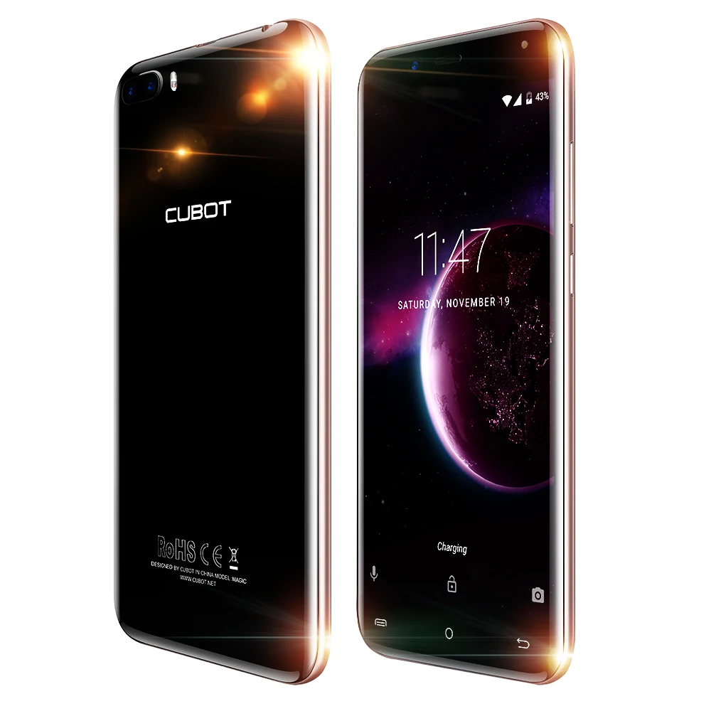 CUBOT Magic 4G мобильный телефон Android 7 0 5 дюймов ips Экран mtk6737 четыре ядра 1 3 ГГц ГБ 16 13.0MP +