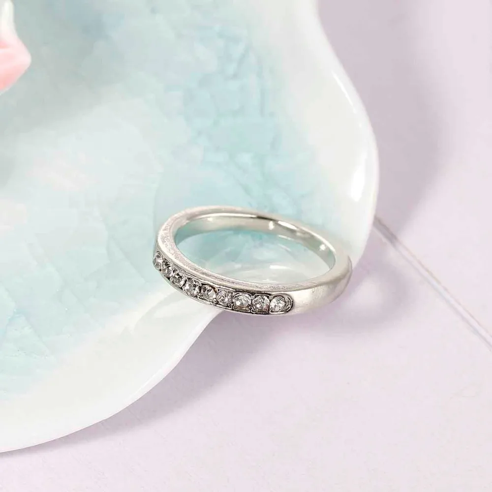 DoreenBeads новые модные кольца золотого/серебряного цвета прозрачные стразы 16 1 мм (5/8