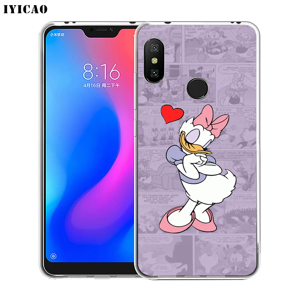 IYICAO Дональд Дак Мягкий силиконовый чехол для телефона Xiaomi Redmi 4A 5A 6A Note 7 6 5 Pro Plus 4X