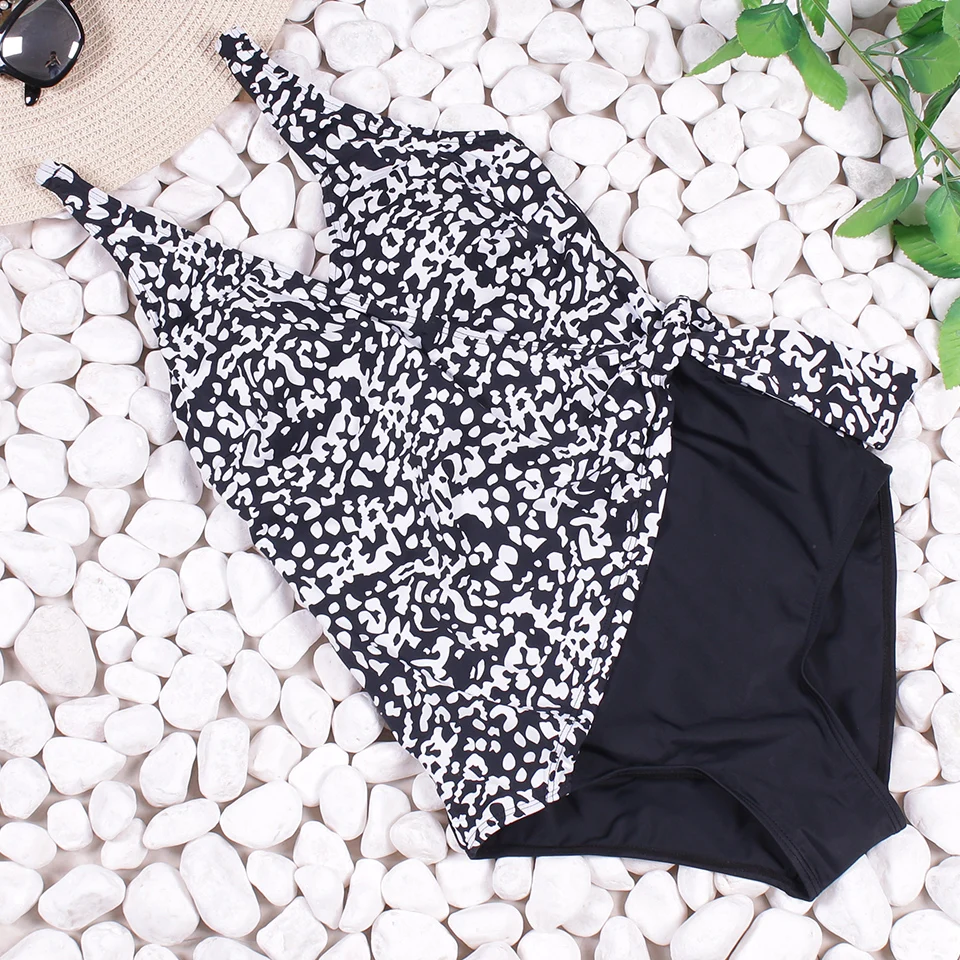 Женский слитный купальник Biseafairy винтажный купальный костюм большого размера с