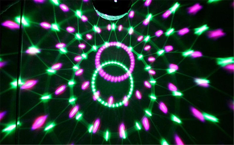 Бесплатная доставка DHL Мини RGB LED MP3 DJ клуб паб диско Вечеринка музыка Хрустальный