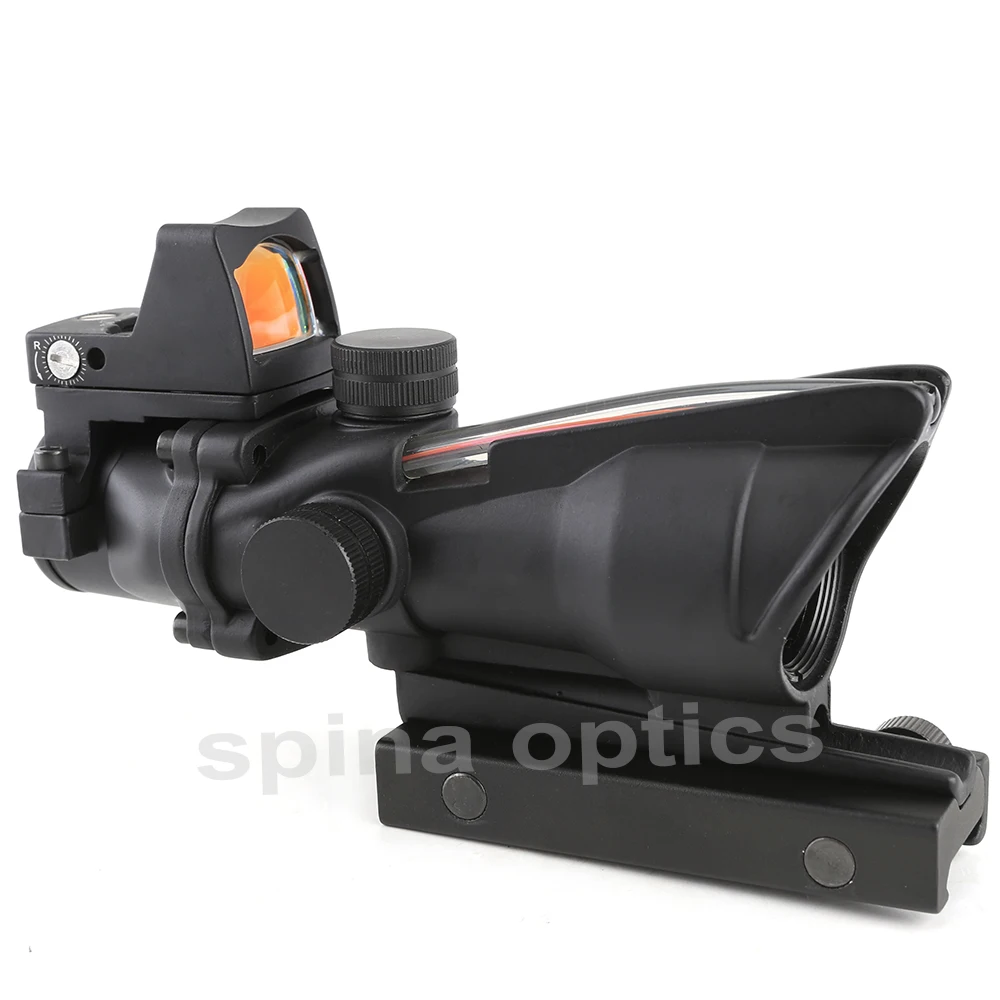 SPINA ACOG 4X32 настоящая сетка волоконно оптический прицел красный зеленый с