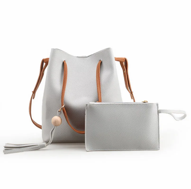 2 шт. повседневная женская сумка на плечо модная однотонная мессенджер из