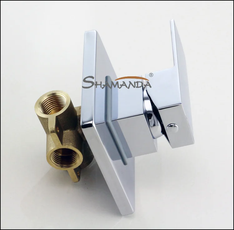 Смеситель для ванной комнаты настенный смеситель ванны и душа латунный ХРОМ