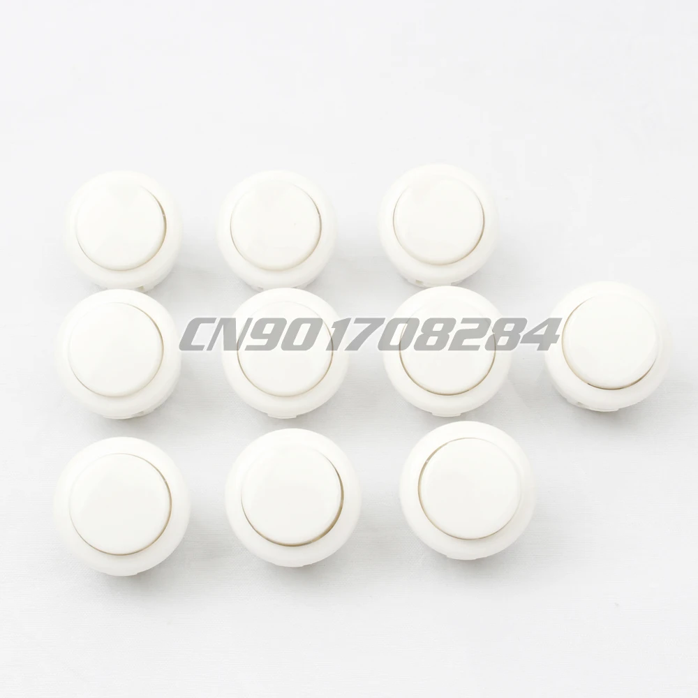 10x OEM 24 мм кнопки заменить для аркадных игр Sanwa OBSF OBSN Кнопки Mame Jamma белый|button