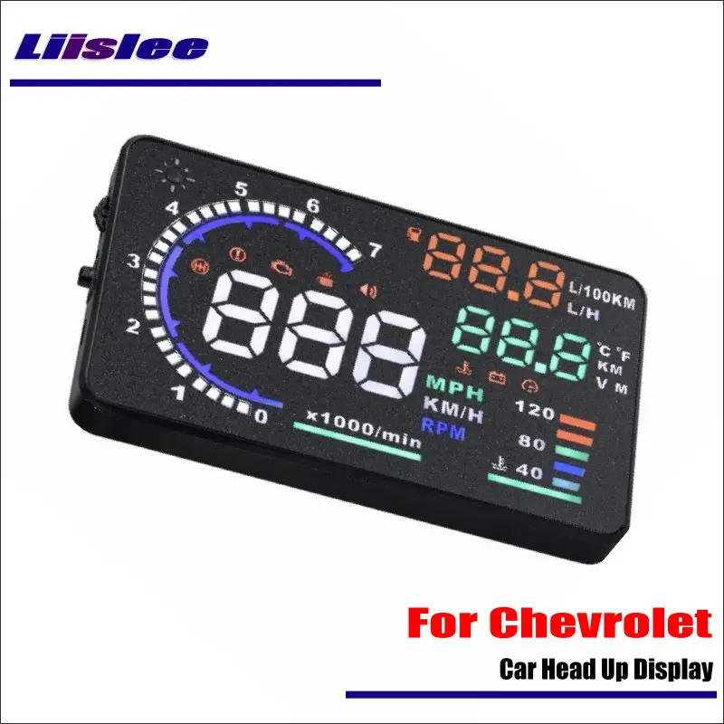 Автомобильный проектор на лобовое стекло для Chevrolet Malibu/Silverado 2010 2019 OBD2 HUD|up display|head up
