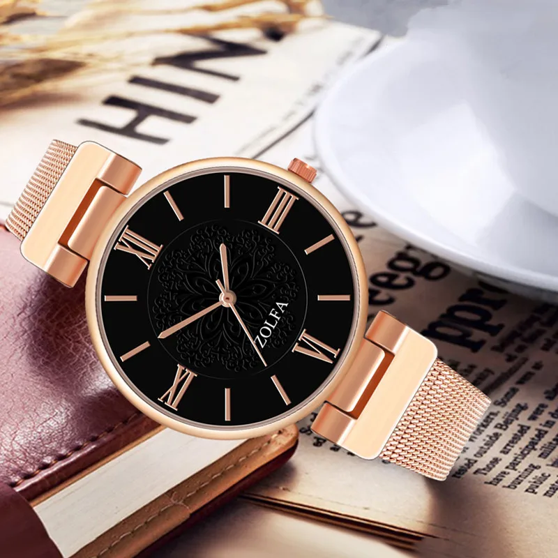 Модные повседневные женские кварцевые часы с кристаллами в стиле ретро