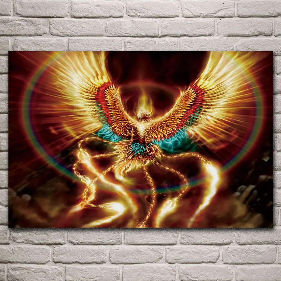 Феникс Рождение из золы украшение для гостиной Декор дома деревянная рамка