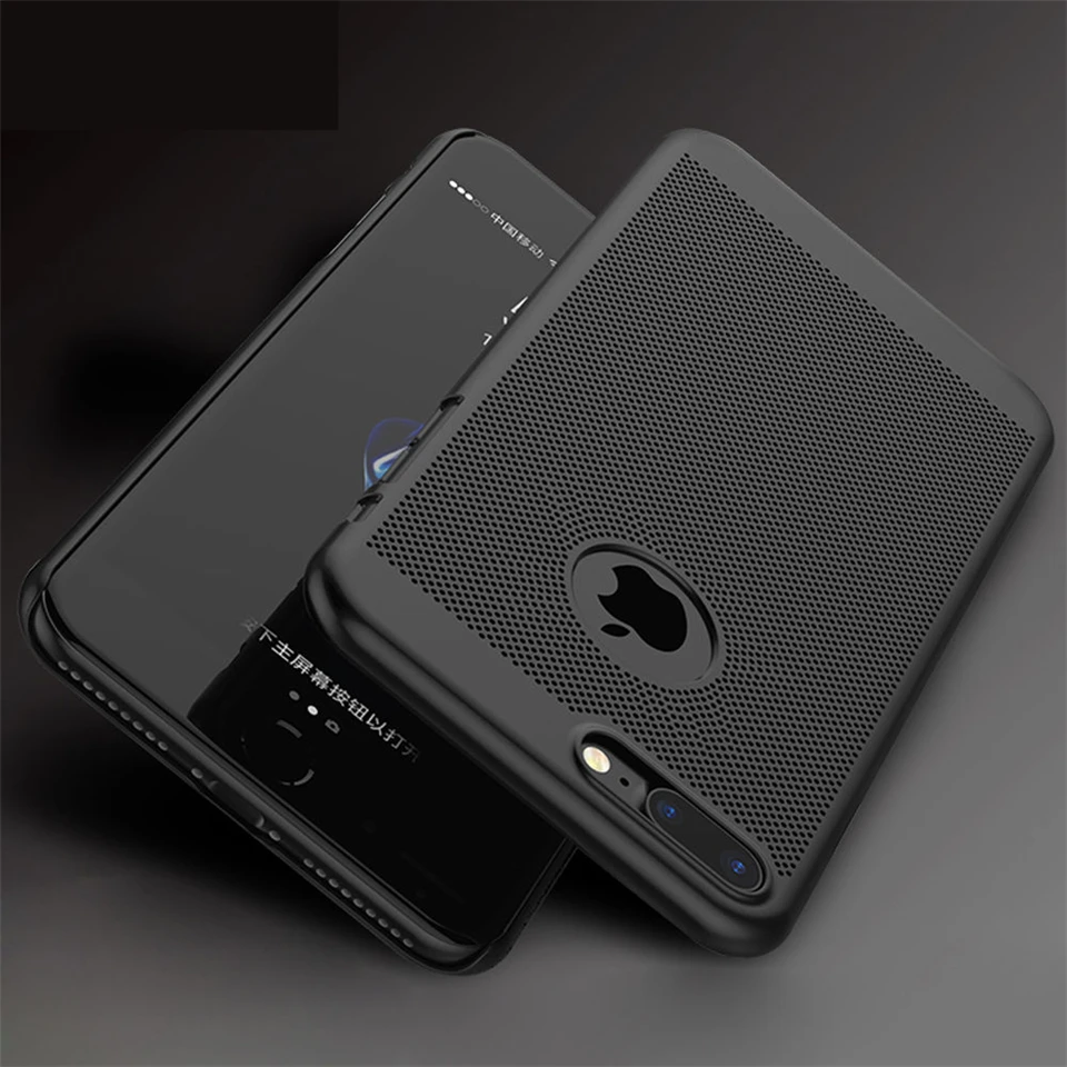 Slim PC Full Heat Dissipation Case For iphone 7 Plus SE 5 5s 6 6s 8 X Cover Plastic Matte Hard Back On AntiShock Phone Cases Bag |