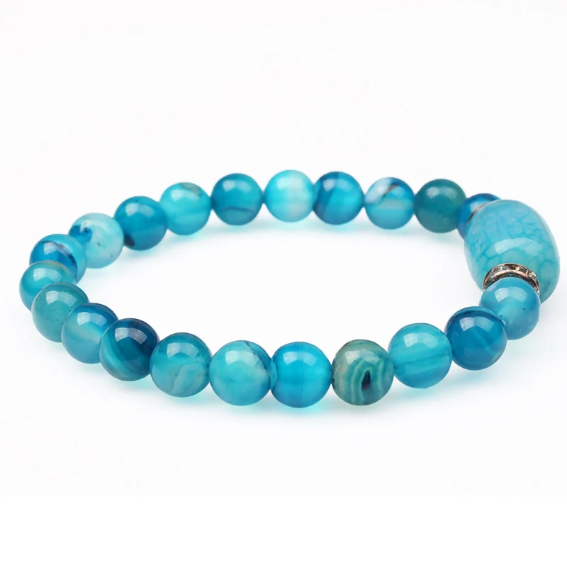 Женский пляжный браслет из натурального камня 8 цветов 2017|strand bracelets|natural stone