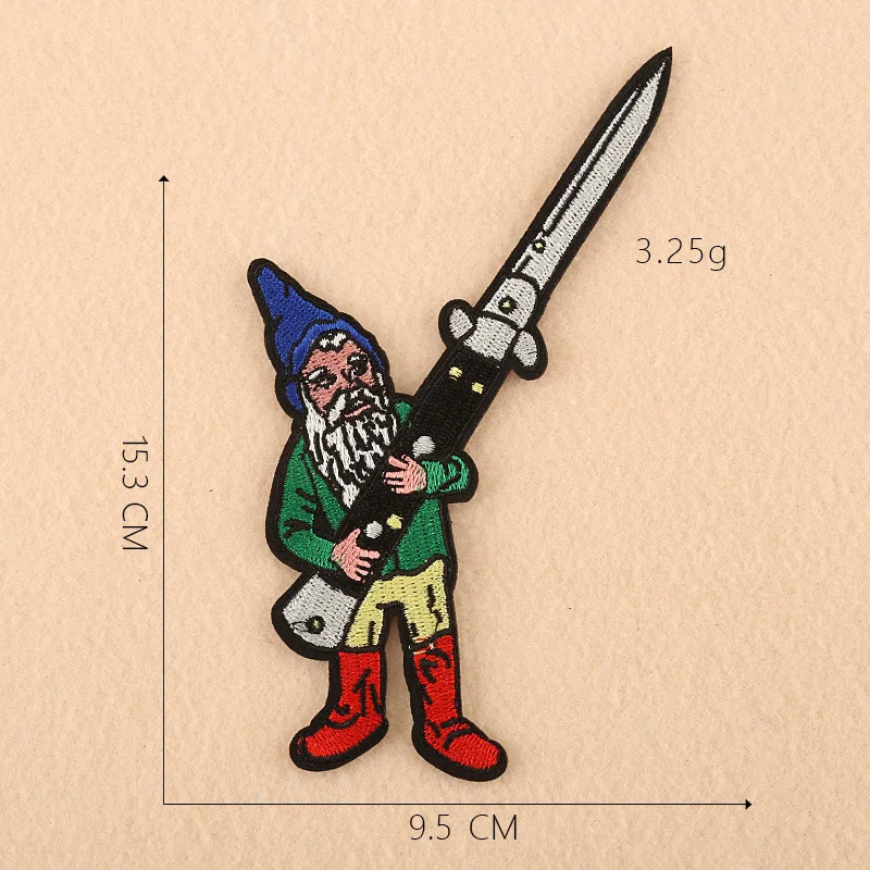 Knife Нашивки «Звездные войны» с вышивкой «сделай сам», нашивки «Железная одежда», тканевые нашивки в полоску с аппликацией - Color: Knife