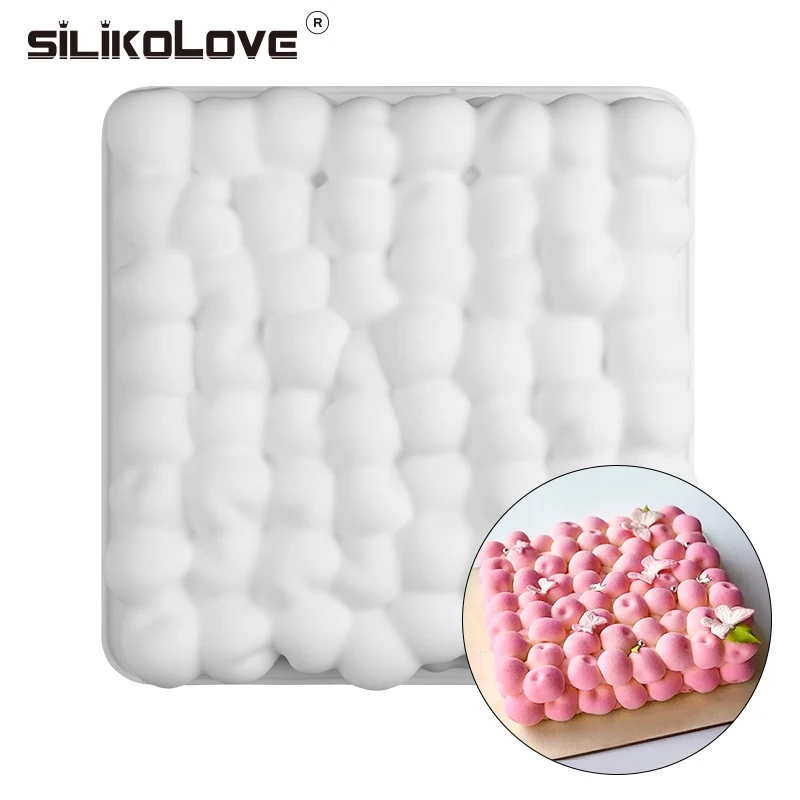 SILIKOLOVE, форма для торта, силиконовая, антипригарная, форма вишни, квадратная форма для выпечки, форма для выпечки, сделай сам, мусс, кухонный инструмент для украшения торта, формы для выпечки