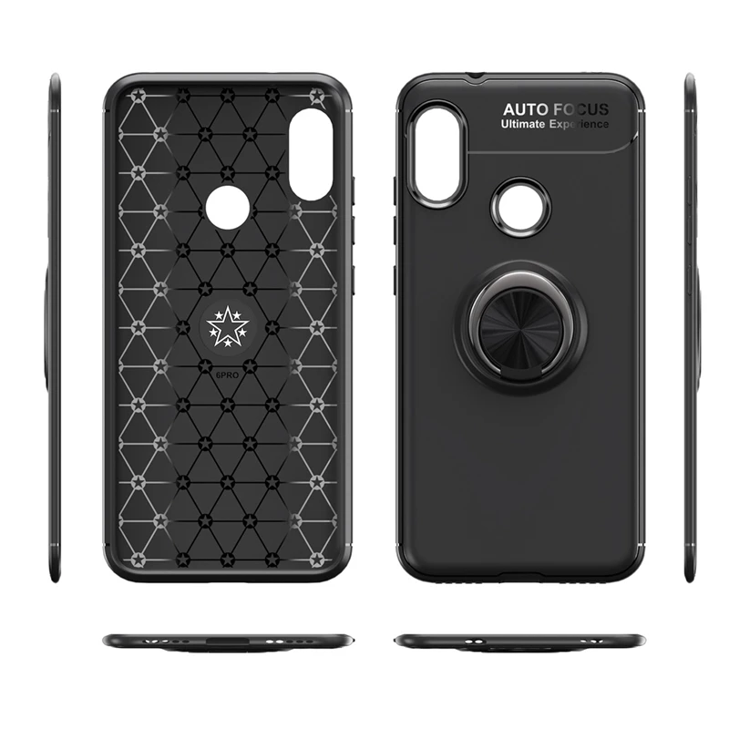 UPaitou Car Holder Case for Xiaomi Redmi 6 Pro Back Cover Ring Stand Magnetic Suction Bracket For 6Pro |