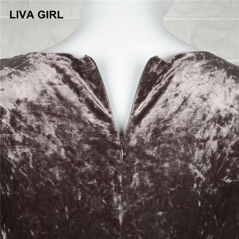 ЛИВА ДЕВУШКА Женщины комбинезон v-ворота Бархат Sexy боди 2017 Длинные рукава
