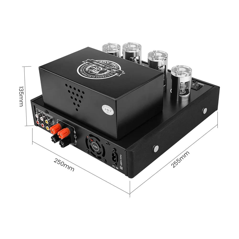Вакуумная трубка AIYIMA Bluetooth 4 0 65Wx2 6N2 6P1 Hi Fi усилитель мощности 2 1 канала аудиотрубки