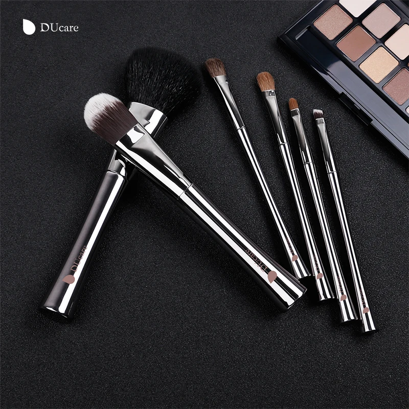 DUcare кисти для макияжа роскошный набор Пони козьей шерсти супер мягкий составляют