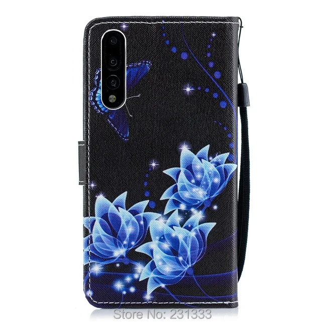 Кожаный чехол-кошелек C-ku с цветком для Huawei P20 PRO Y5 2018 Honor V9 Play 9 LITE 7A 10 7X Enjoy 7S чехол ID