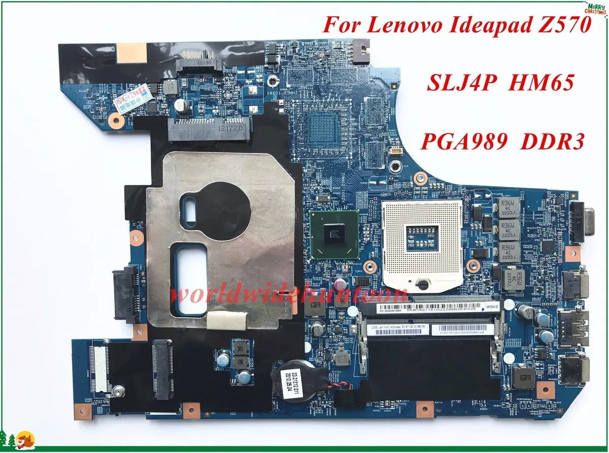 Высокое качество и для lenovo Ideapad Z570 материнская плата для ноутбука SLJ4P HM65 PGA989 DDR3 протестирована