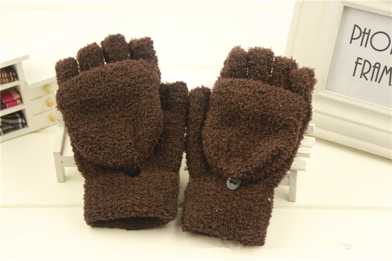 Женские флисовые перчатки на полпальца 1 пара | Аксессуары для одежды