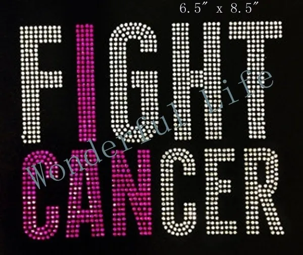 Бесплатная доставка борьбы против рака горячая фиксация Стразы Переводные