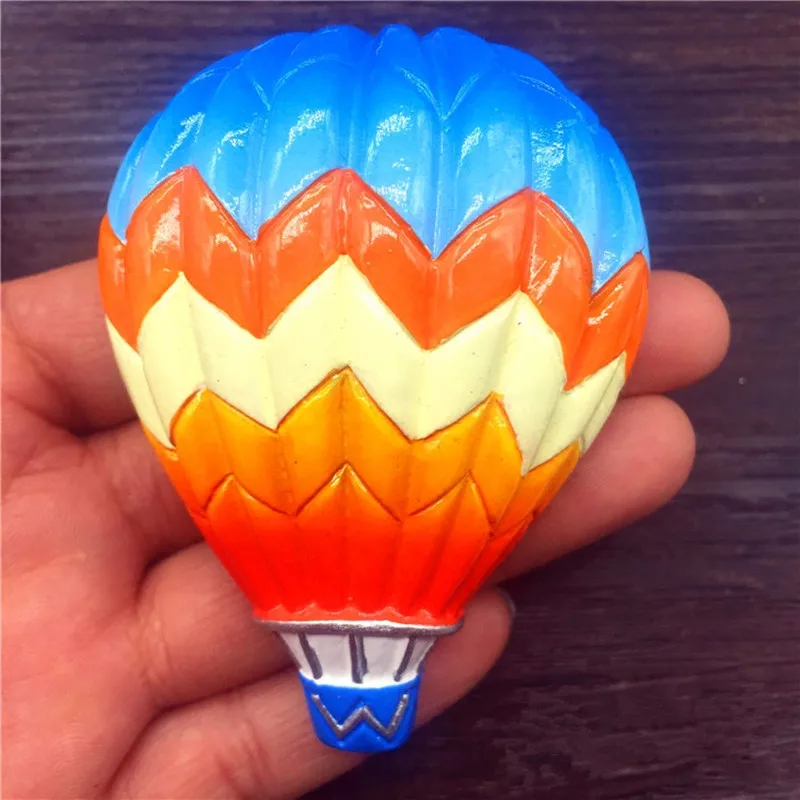 Милый мультфильм Радуга облако воздушный шар магниты для холодильника стикер