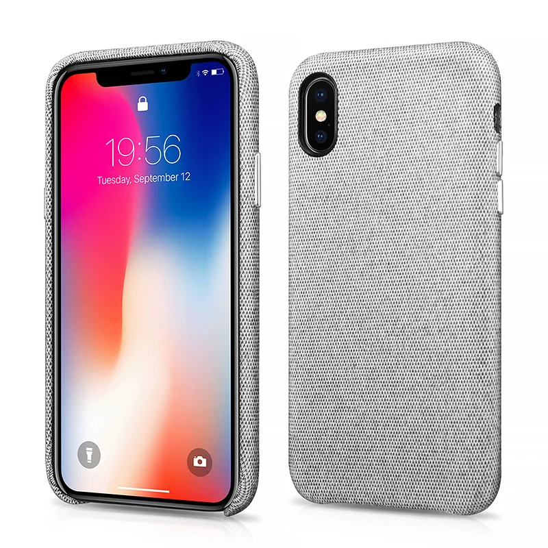 Рис белый Оригинальный XOOMZ снежные узор ткань чехол для iPhone X модные тонкие мягкие