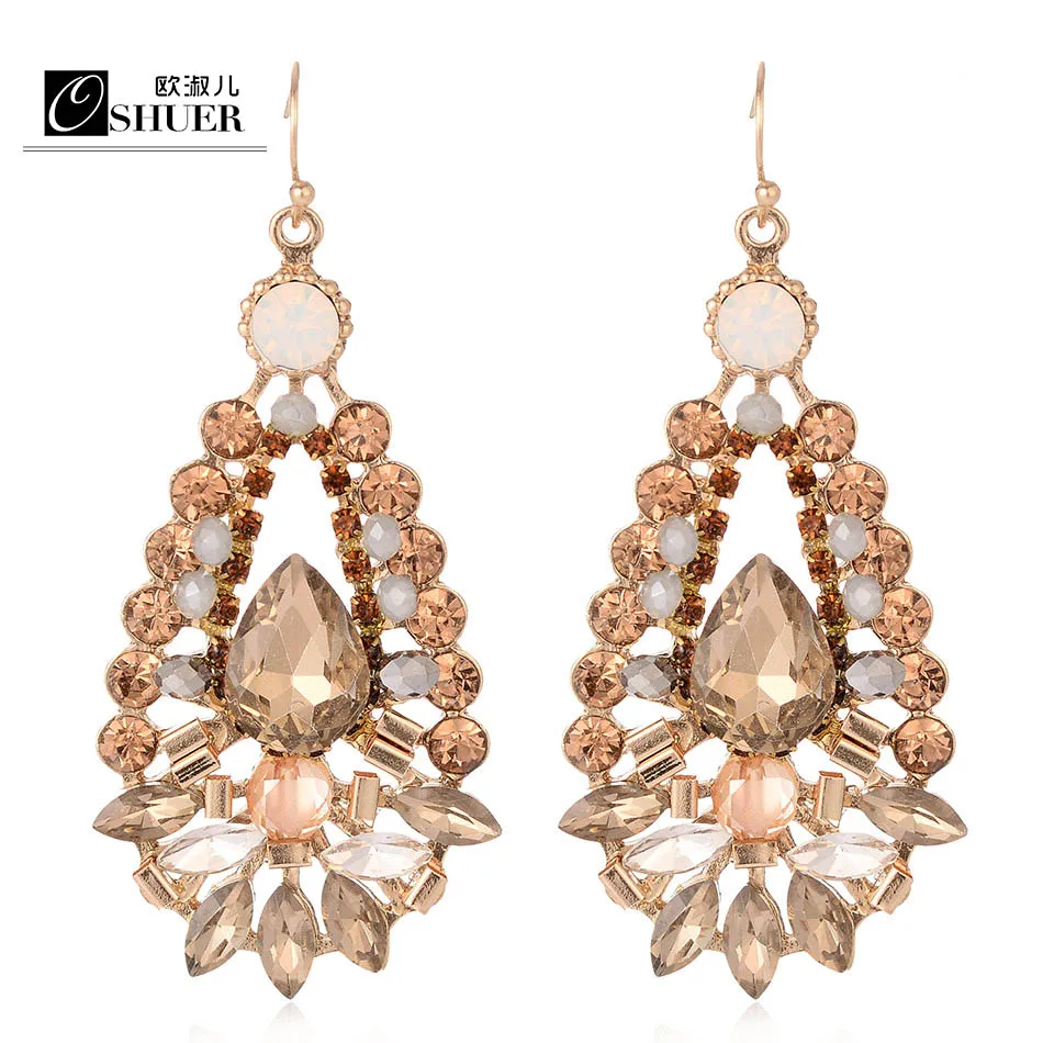 Промоакция OSHUER новый дизайн серьги ювелирные изделия модные элегантные