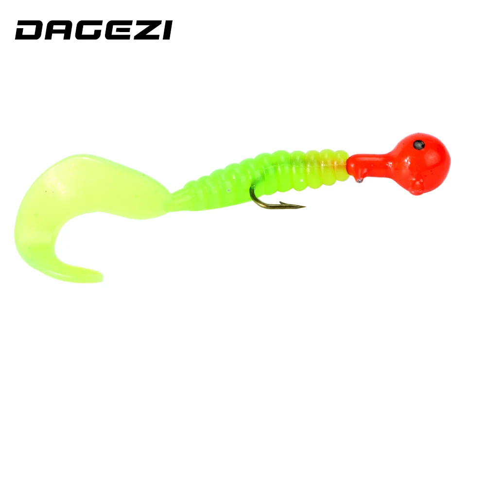 DAGEZI 18 шт./компл. мягкие блесны для рыбалки с коробкой морская Мягкая приманка