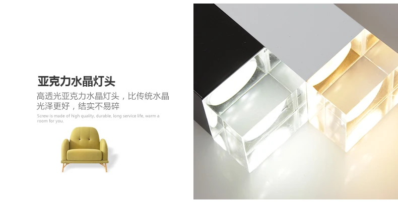 Бар 1 шт. квадратный светодиодный подвесной светильник-труба светильник для