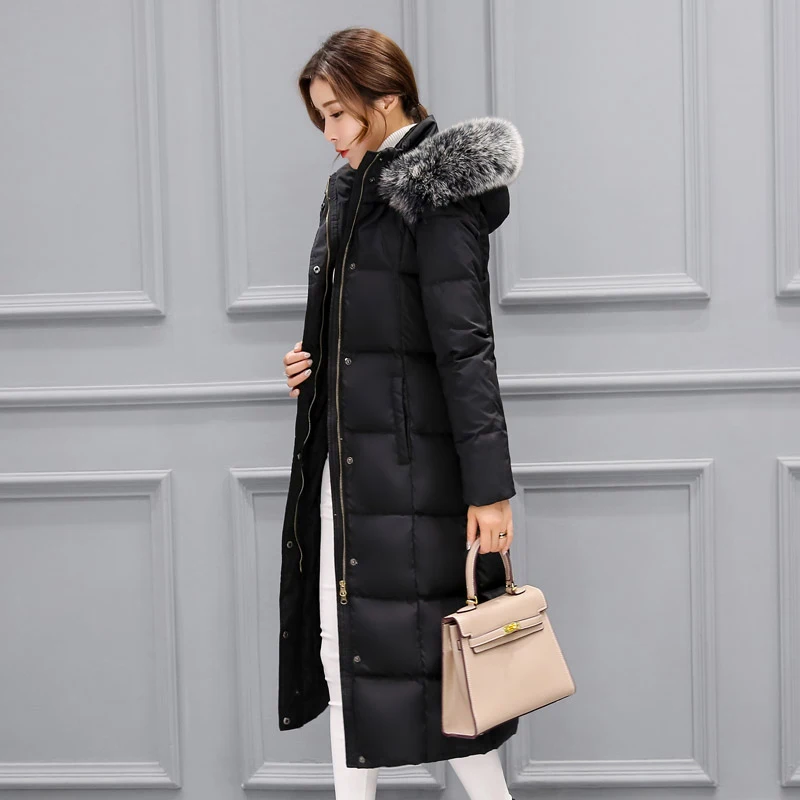 Новинка 2017 стеганая женская зимняя куртка пуховое хлопковое пальто длинная