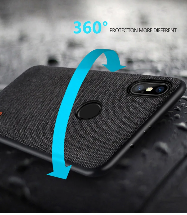 Чехол для redmi note 5, MOFI, чехол для xiaomi redmi note 5 global, тканевый чехол для note 5 pro, силиконовый чехол для задней панели