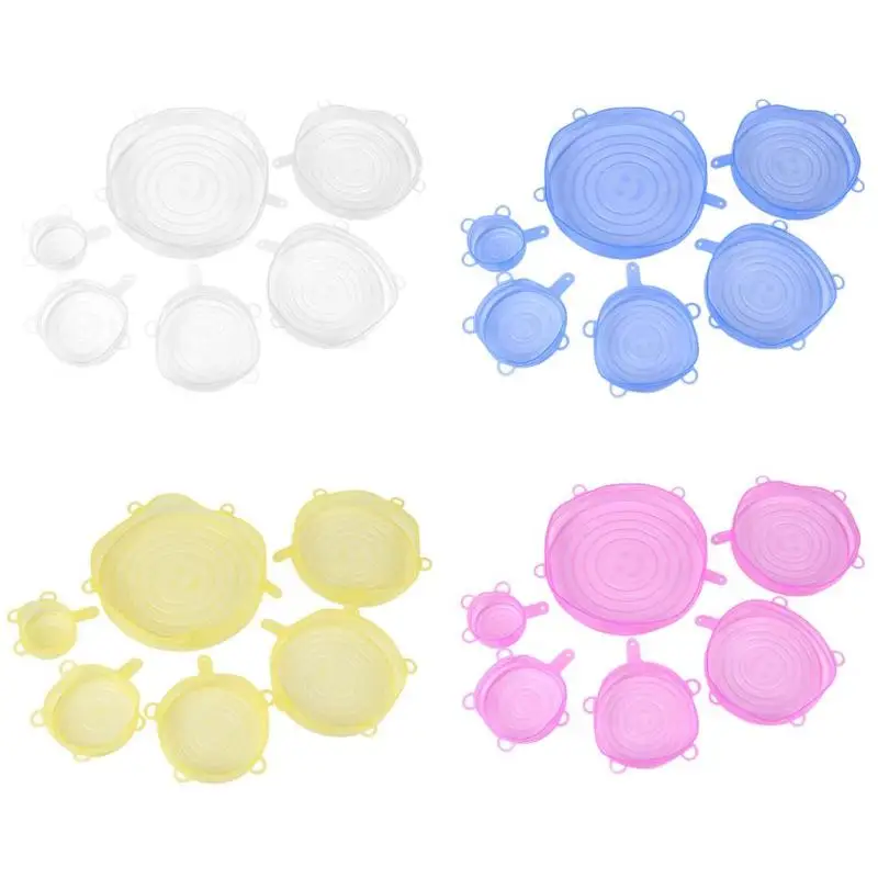 6 шт. универсальный Многоразовый силиконовый поддон для приготовления пищи