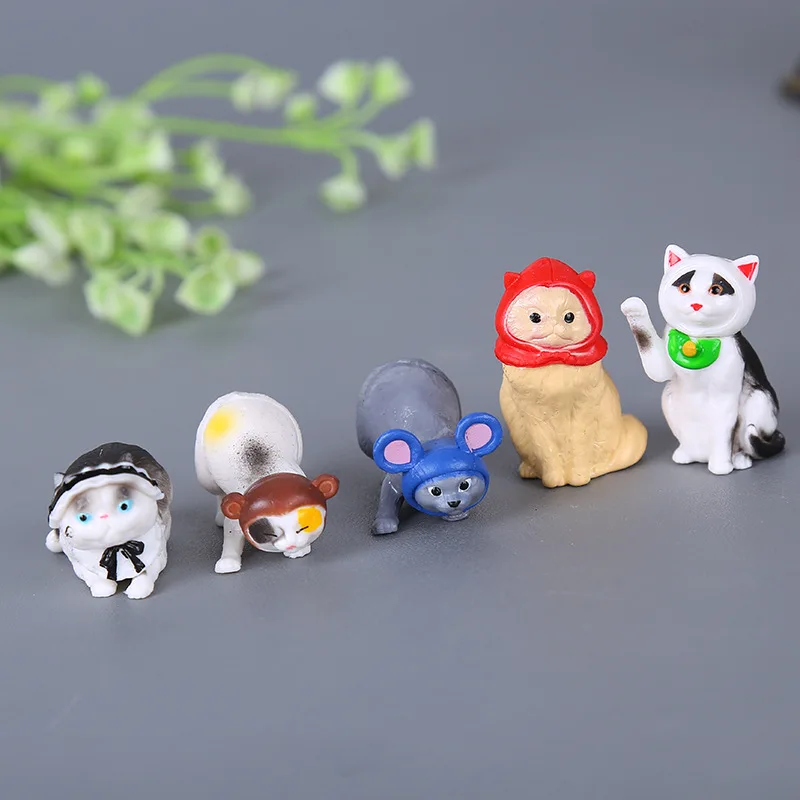 5 шт./компл. Micro Кот Лев миниатюры мини животных изделия из ПВХ коврик для мыши