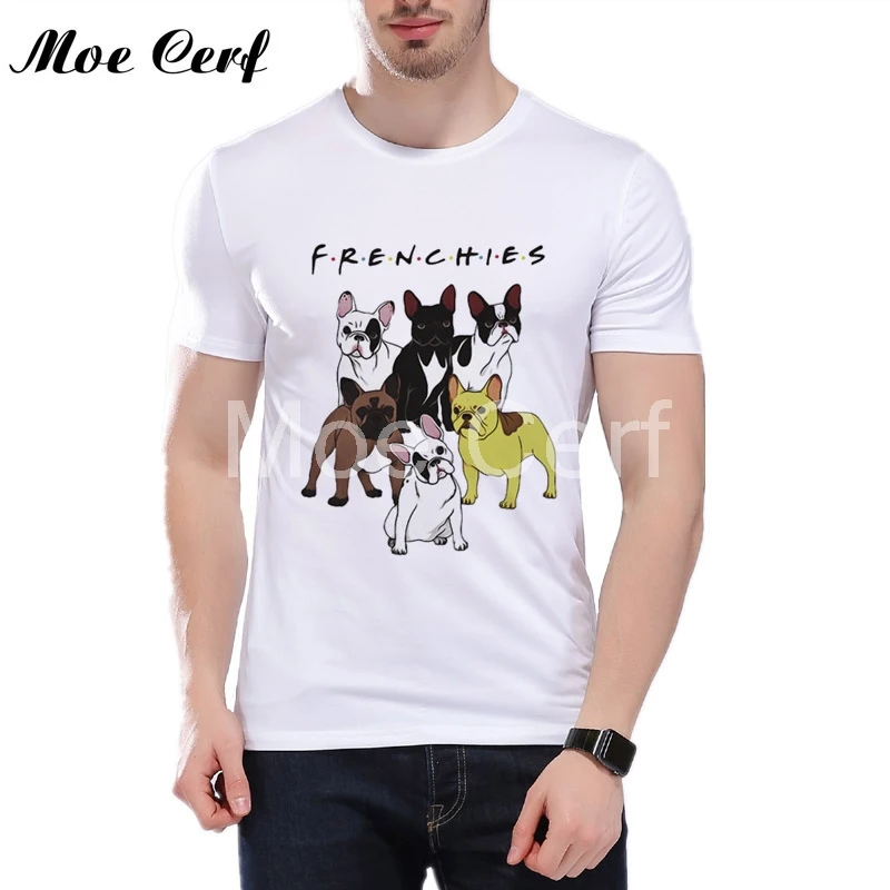 Горячая ТВ друзей принт футболка и рисунком в виде милых собачек животные не Еда
