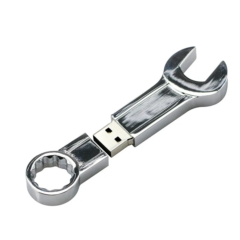 Флешка, металлический Регулируемый ключ, USB флеш-накопители, карта памяти для большого пальца, 4 ГБ, 8 ГБ, 16 ГБ, 32 ГБ, 64 ГБ, 128 ГБ, USB 2,0, флеш-накопитель