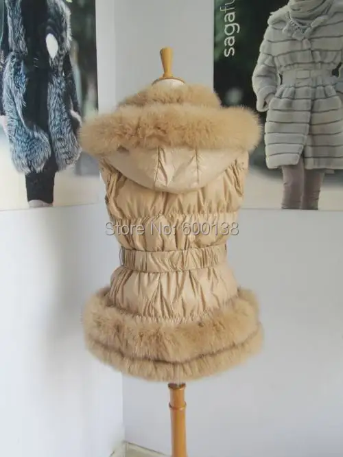Бесплатная доставка новый стиль пуховик большого размера с отделкой из лисьего
