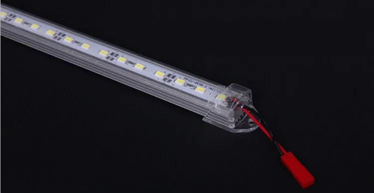 

10pcs/lot Free Shipping 100cm DC12V SMD5630 LED Rigid Strip Bar Light 1m with U Aluminium Shell +Transparent Cover