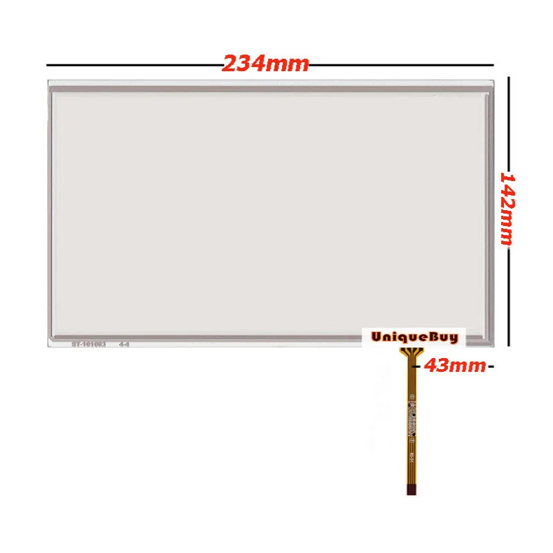 

For 10.1inch 4-wire 234*142MM Digitizer Resistive Touch Screen Panel Resistance Sensor