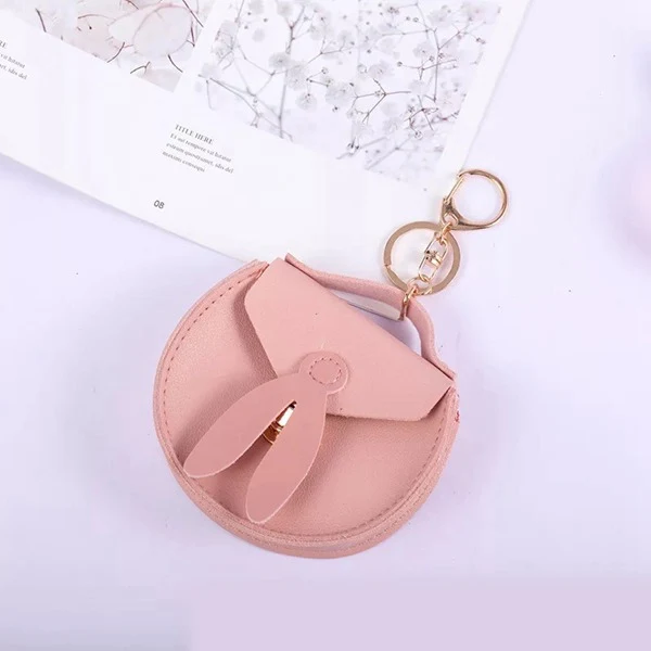 Ears-Pink 1 шт., модные мини сумочки, сумочки, супер кавайный мультяшный Детский кошелек, сумочка для ключей, карточек, подарок для девочек и женщин - Цвет: Ears-Pink