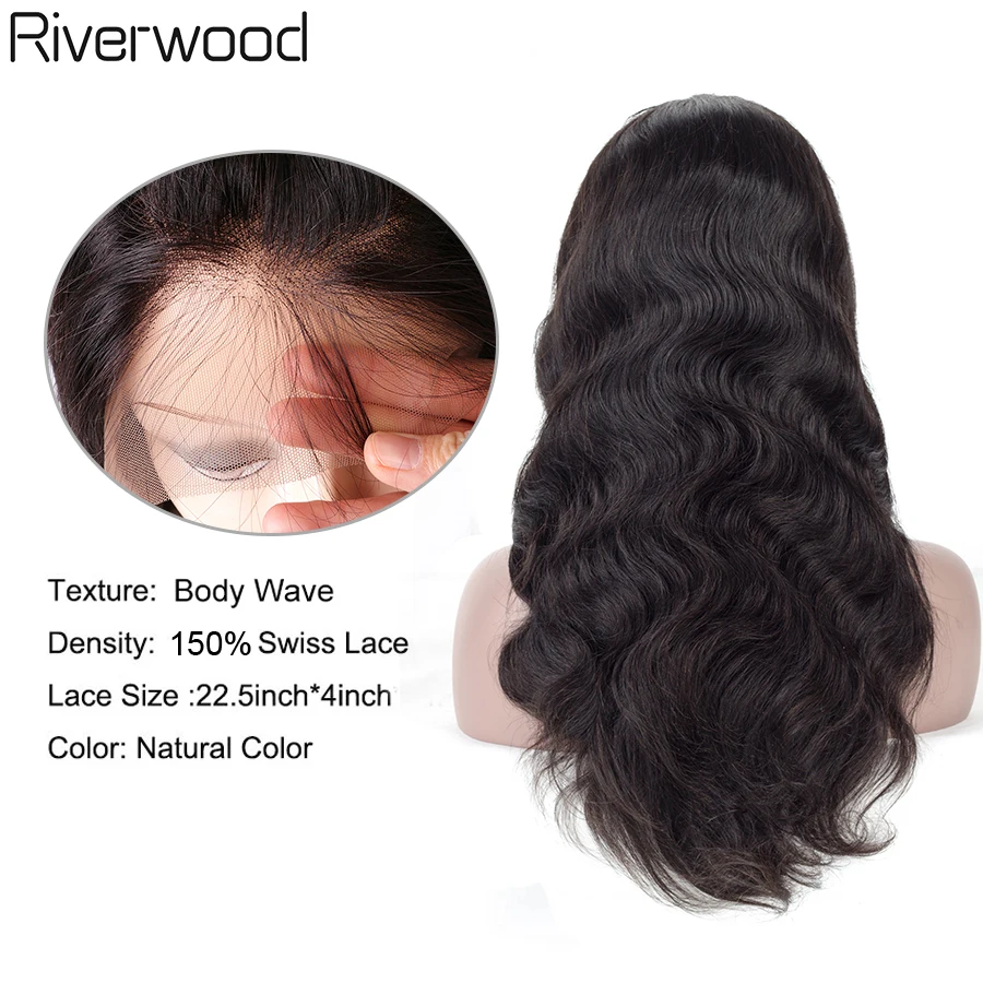 Парики из человеческих волос на фронте шнурка 150% плотность Remy малазийские