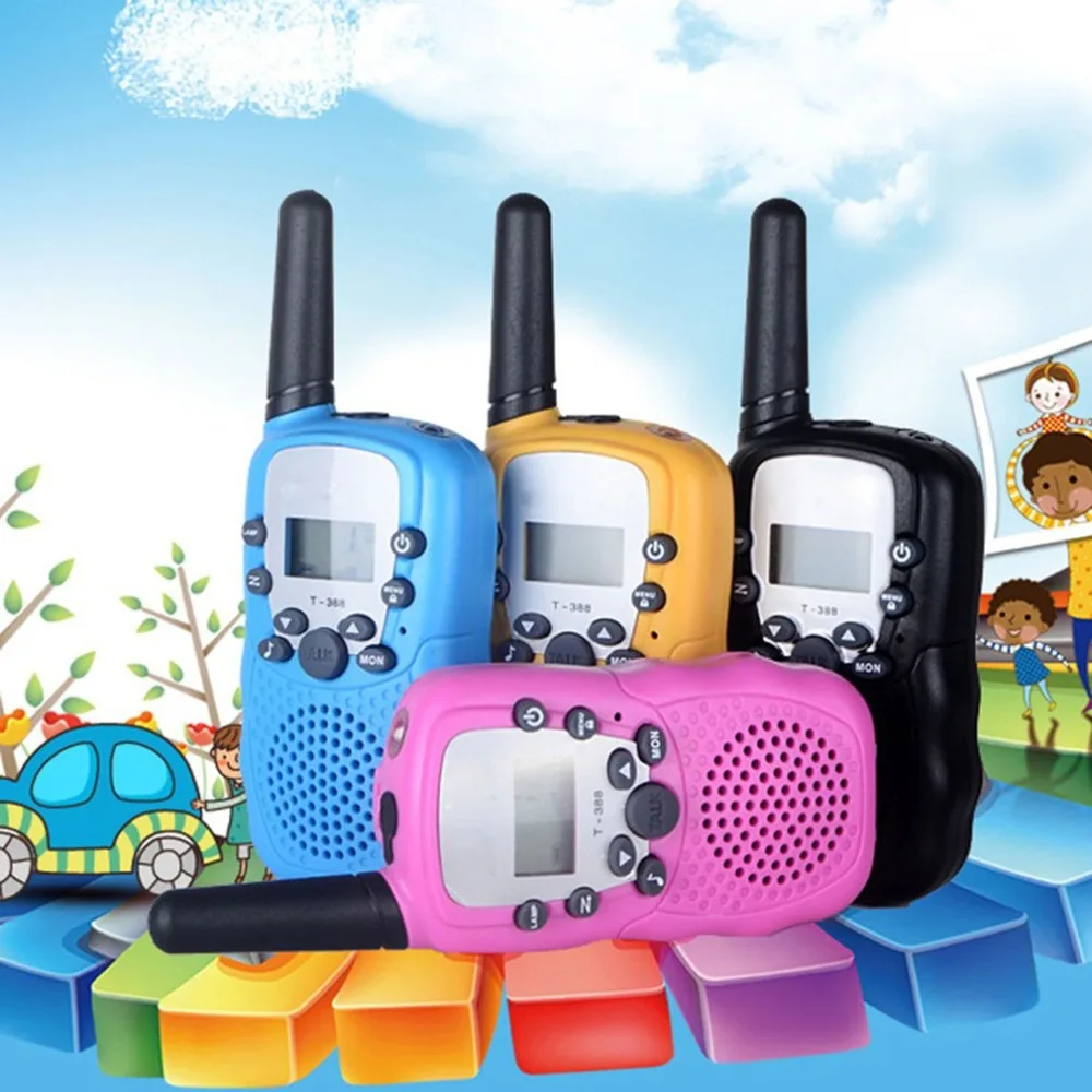 2PCS/Pack T-338 Mini Outdoor Kids Interphones Portable Adventure Radio Transceiver Hand-held Child Walkie-Talkies | Мобильные