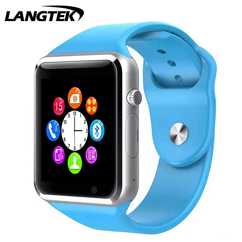 Bluetooth Smart часы A1 спортивные наручные для Hawei с телефона Android Камера Поддержка sim