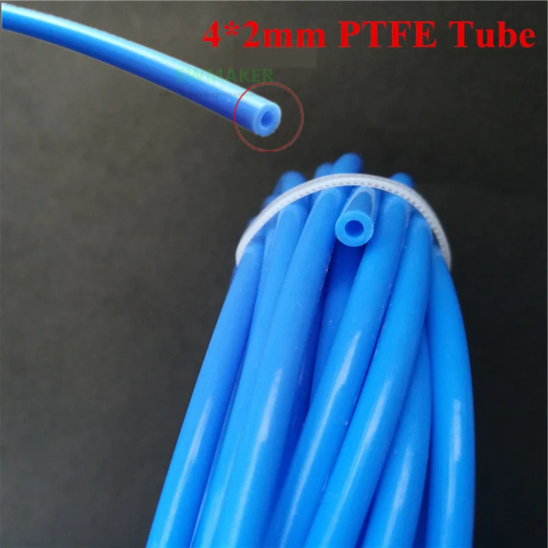 Трубка/Труба Из ПТФЭ голубого цвета 4*2 мм для 1 75 RepRap Rostock J head Hotend Bowden Extruder ID 2 OD 4